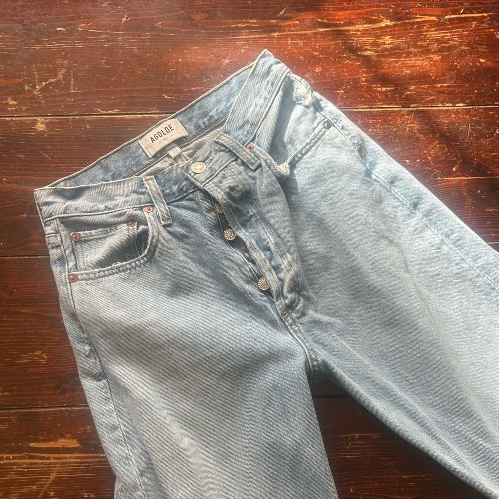 Agolde women's jeans size 25 90's Pinch waist medium wash button fly